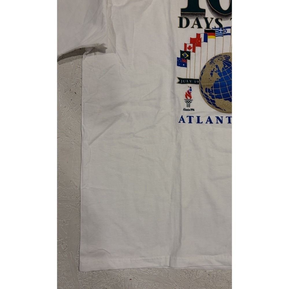 New Vintage 1996 Atlanta Olympics Single Stitched T-Shirt Size 2XL Olympiad XXVI - Picture 3 of 10